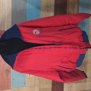 Vintage XL MKO oak ridge power plant police line jacket King Louie